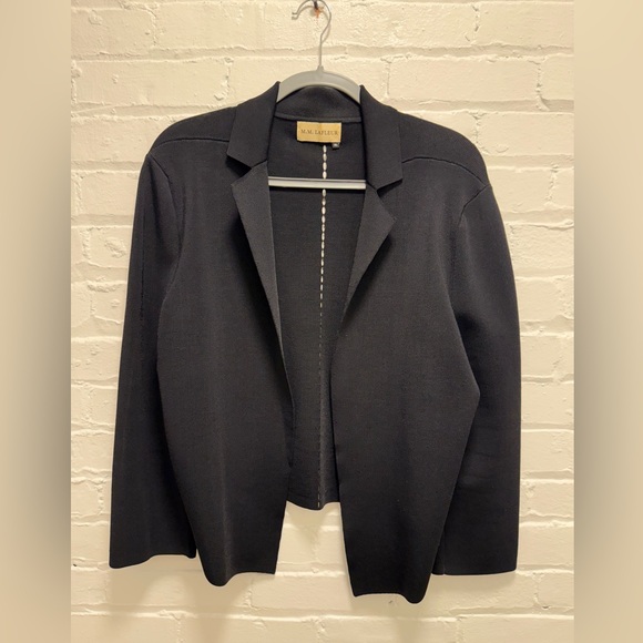 M.M.LaFleur Black Cropped Jardigan XL / 16 - Picture 2 of 7